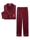 Pyjama Satin Bordeaux