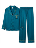 Pyjama Satin Turquoise