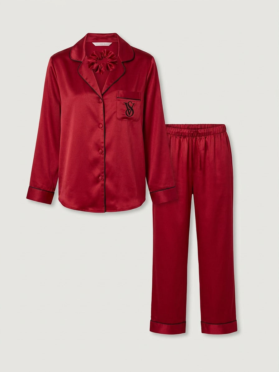 Pyjama Satin Rouge
