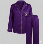 Pyjama Satin Mauve Foncé